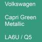 Preview: Volkswagen, Capri Green Metallic, LA6U / Q5.